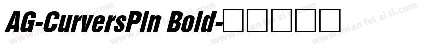 AG-CurversPln Bold字体转换